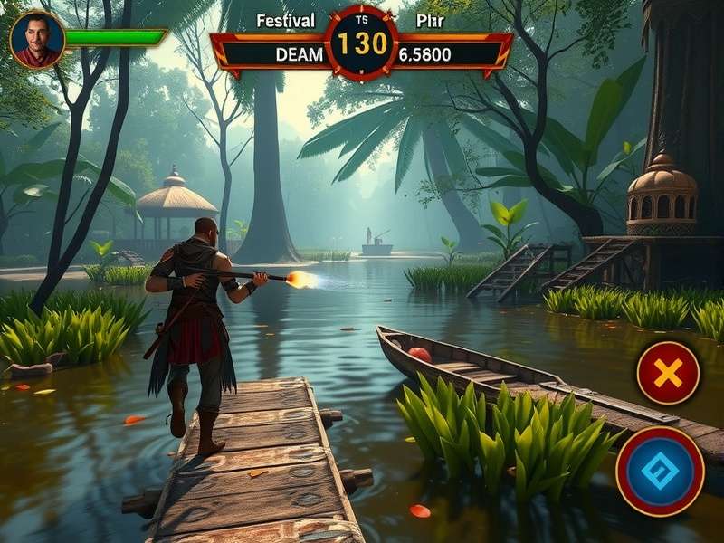 Brawl Titan India Game Scene showing massive Titans battling in an ancient Indian arena with spectators